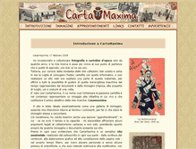 Tablet Screenshot of cartamaxima.it
